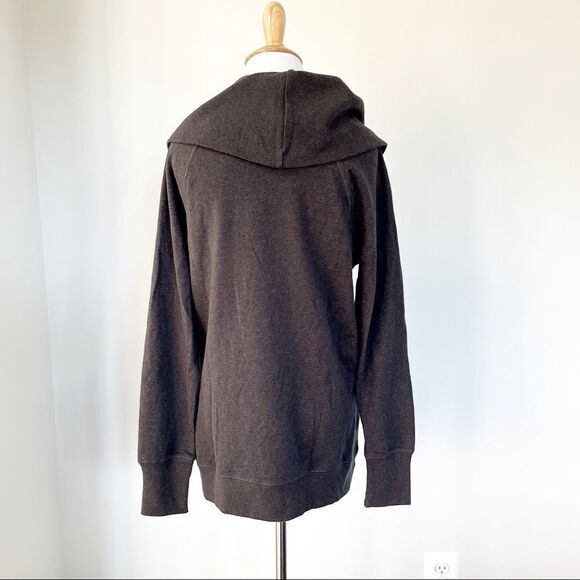 Charcoal Gray Loft Cowl Neck Sweatshirt - Picture 2 of 6